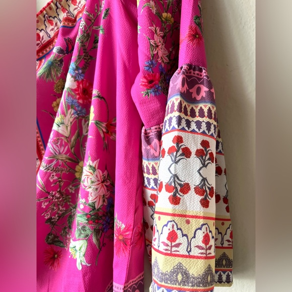 Umgee Pink flower shirt - Picture 4 of 5